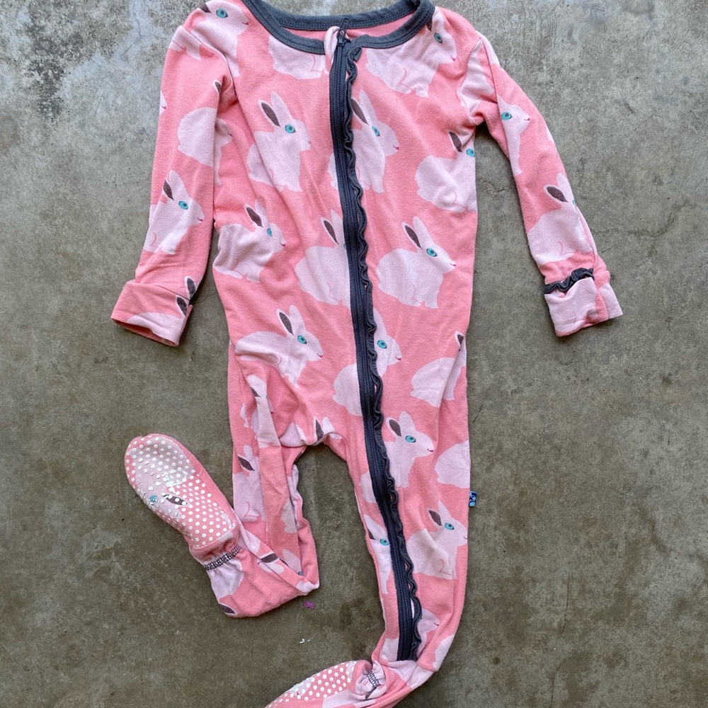 Kic Kee Panrs Footied Pjs